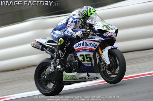 2010-05-08 Monza 1774 La Roggia - Superbike - Qualifyng Practice - Carl Crutchlow - Yamaha YZF R1